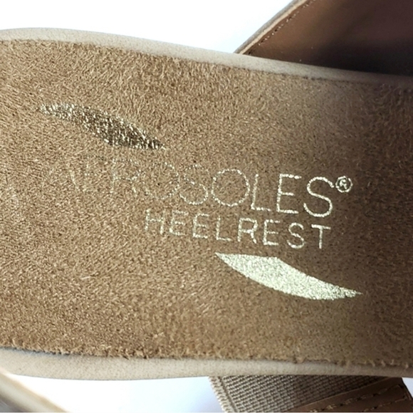 Aerosoles Heelrest Shortcake Wedge Slingback Sand Walking Sandals Size 7.5W - Picture 8 of 14
